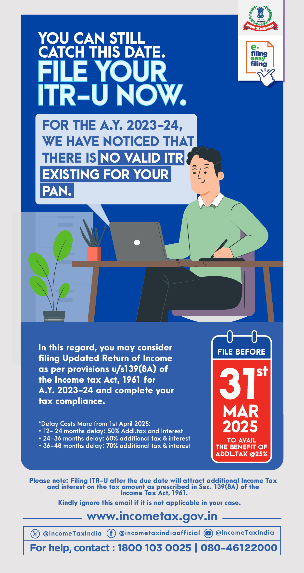 File your Updated Return for A.Y.2023-24