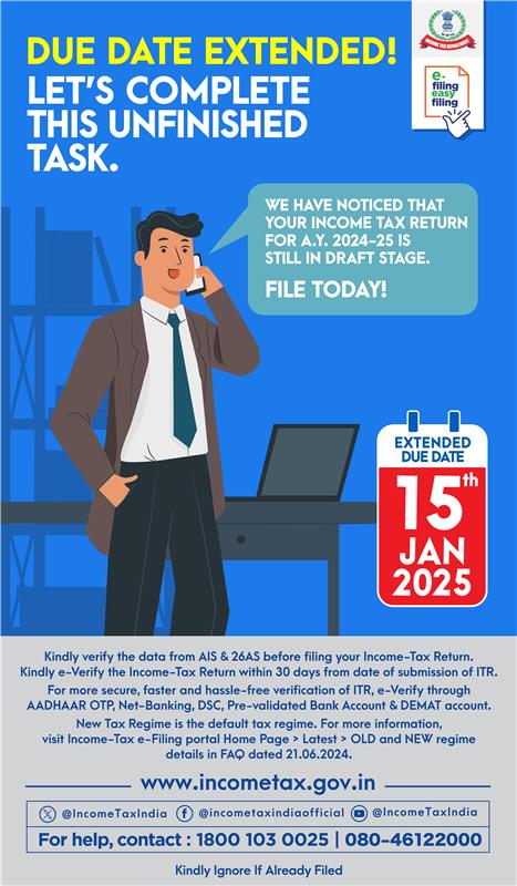 File your Income-Tax Return for AY 2024-25 Today 