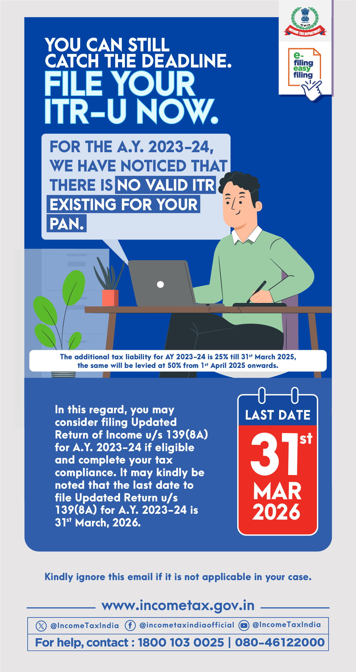 File your Updated Return for A.Y.2023-24