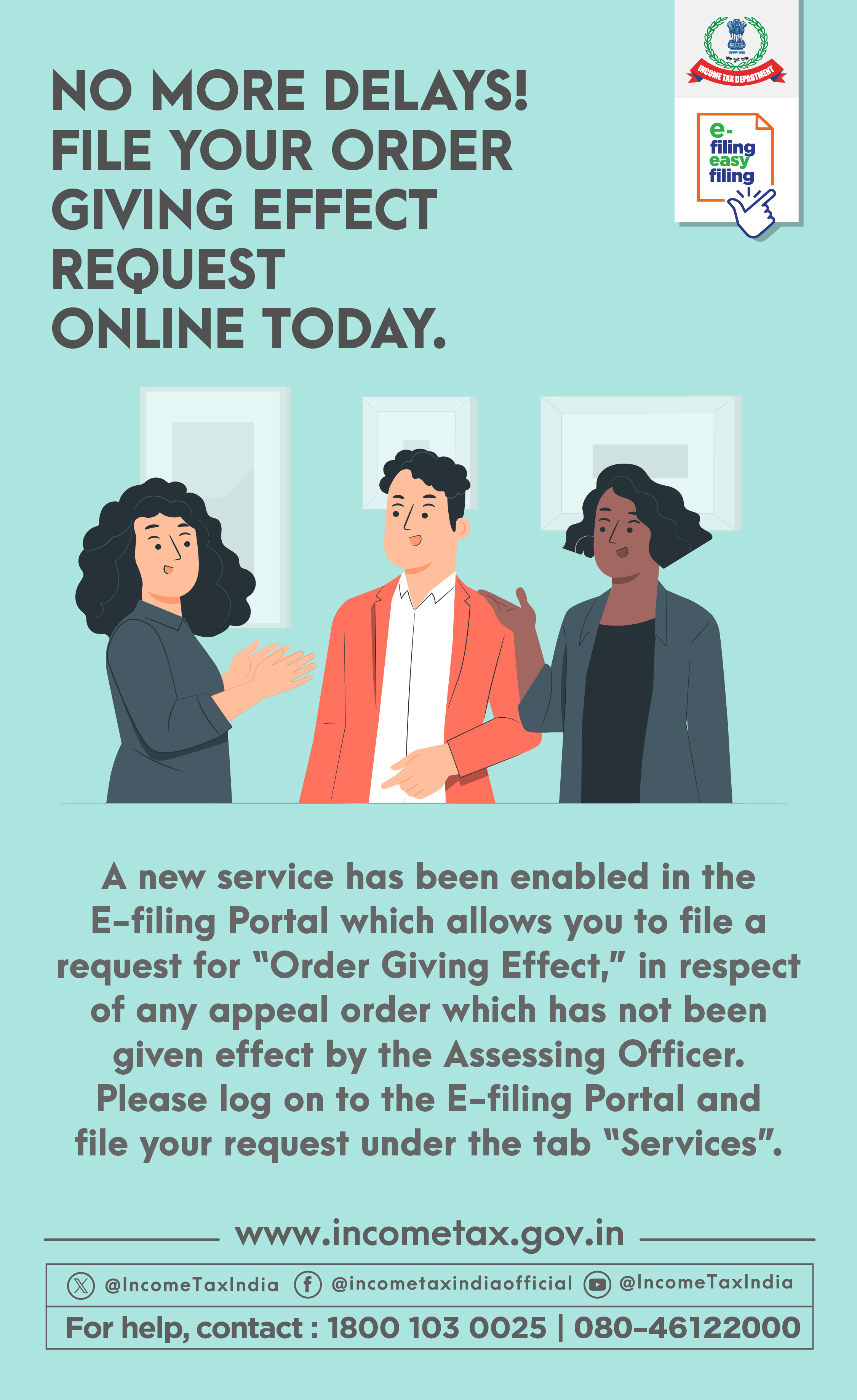 OGE(Order Giving Effect) functionality is now live on E-filing portal.
