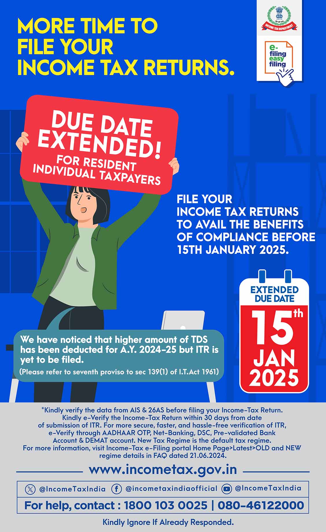 File your Income-Tax Return for AY  2024-25 Today