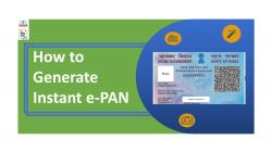 Generate instant e-pan