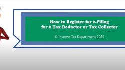 Watch this video to know how to register on e-Filing Portal for a Tax Collector/Tax Deductor