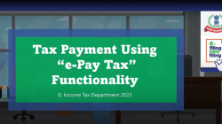 "कर का ई-भुगतान" कार्यविधि का उपयोग करके कर भुगतान